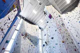 Illustration for article titled The Climbing Walls In This Former Sugar Factory Look Like Candy Heaven